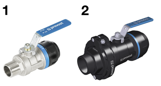 PPS1 RSIM - Parallel male thread valves with fittings for pipe